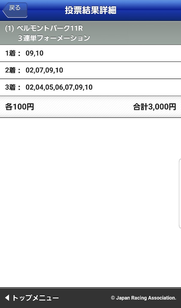 【競馬】ベルモントステークス買った