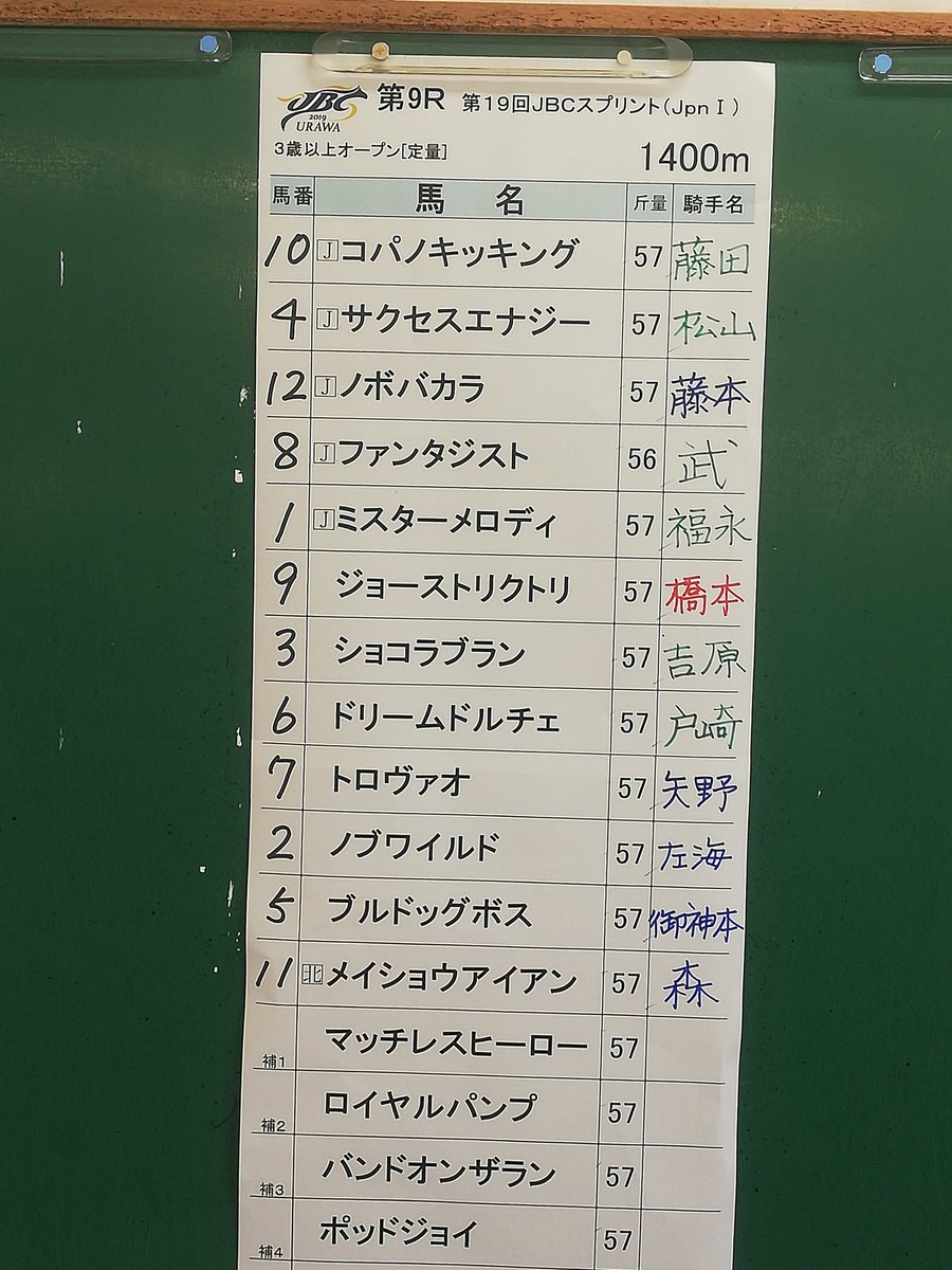 【競馬・JBC】枠順確定!JBC京都→浦和って劇薬すぎた気がする
