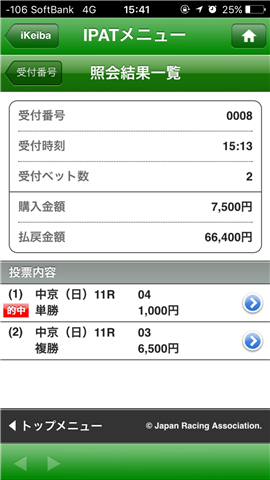 【競馬】今年当たった馬券最高額は?