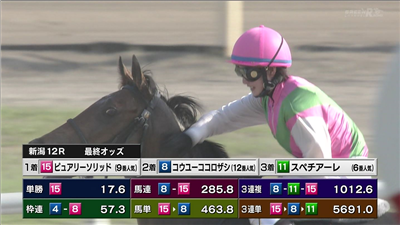 【競馬】藤田菜七子、新潟直千を制す!JRA3勝目。サインはストレイトガール