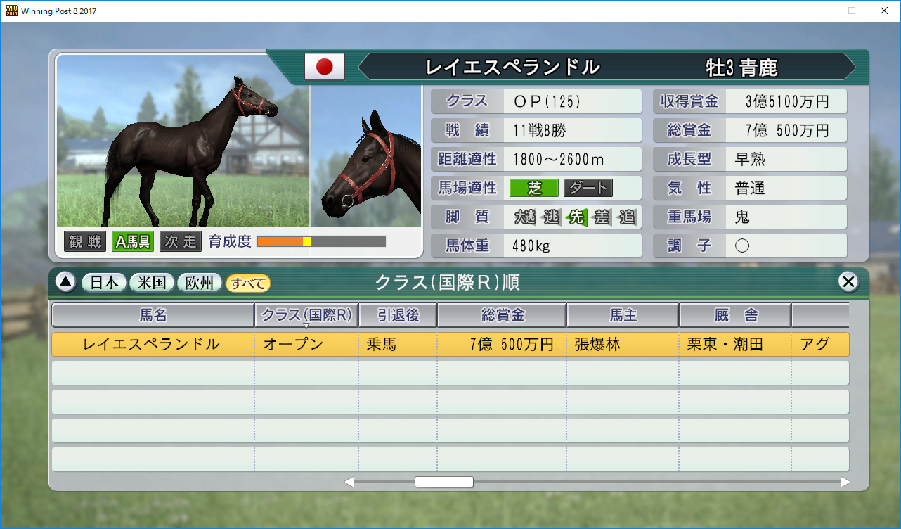 【競馬板】ウイニングポスト8 2017をやってるんだけどおかしい