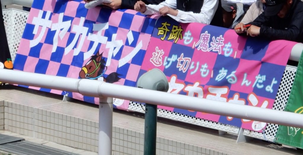【競馬/秋華賞】[画像] サヤカチャンの横断幕の写真