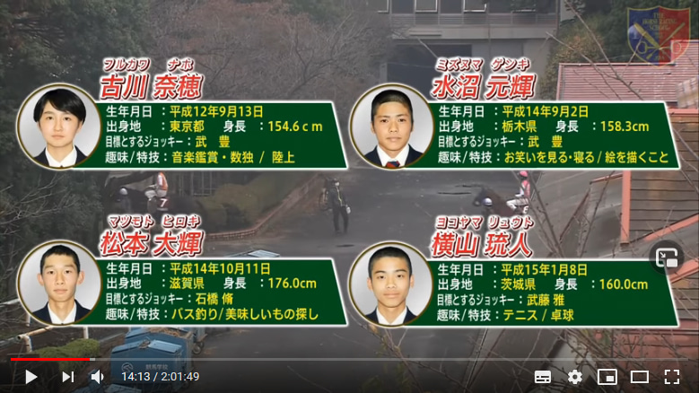 【競馬・画像あり】悲報・・騎手過程37期生・松本大輝くんの身長