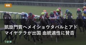 凱旋門賞へメイショウタバルとアドマイヤテラが出国 血統適性に賛否