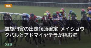 凱旋門賞の出走16頭確定 メイショウタバルとアドマイヤテラが挑む壁