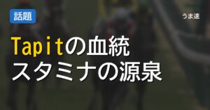 米国種牡馬Tapit（タピット）について語ろう